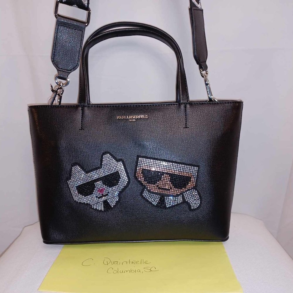 Karl Lagerfeld Rhinestone Handbag